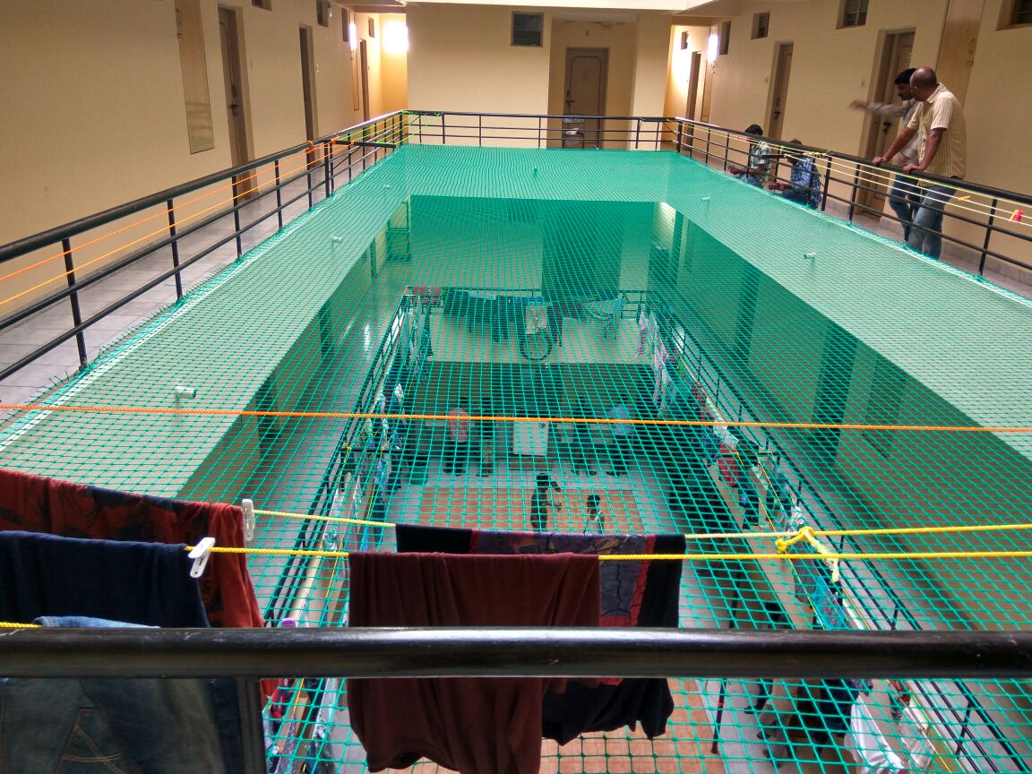 Terrace Safety Nets for residential and commercial spaces by Jashuva Safety Nets